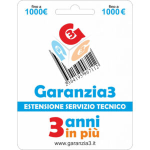 3 Anni di Garanzia Aggiuntiva - Massimale €1000