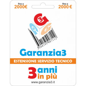 3 Anni di Garanzia Aggiuntiva - Massimale €2000