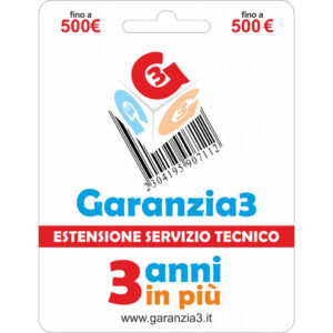 3 Anni di Garanzia Aggiuntiva - Massimale €500