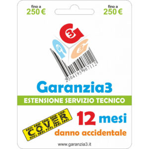 Garanzia Danni Accidentali 12 Mesi fino a 250€